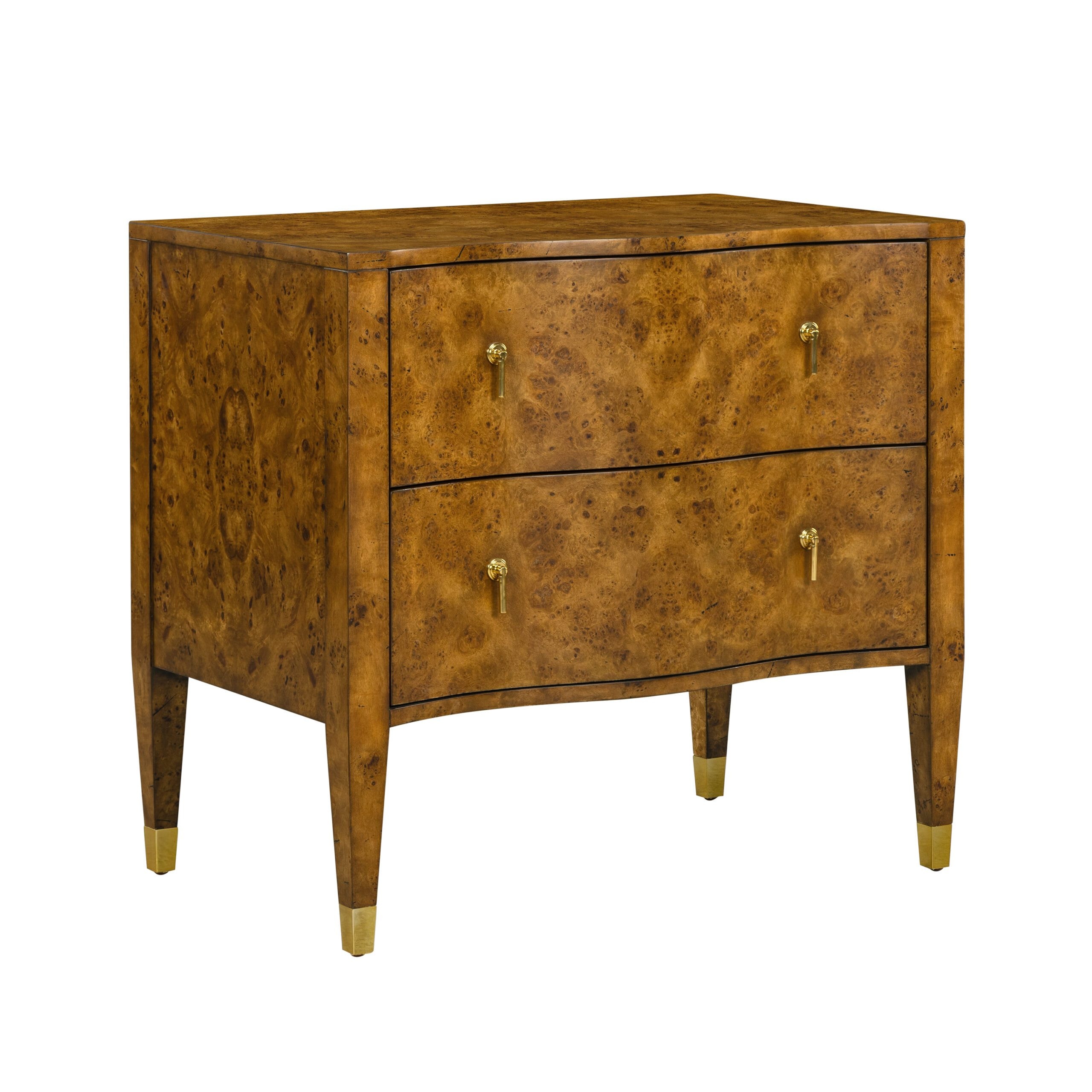 Oliver Home Furnishings Serpentine Nightstand 1356-22