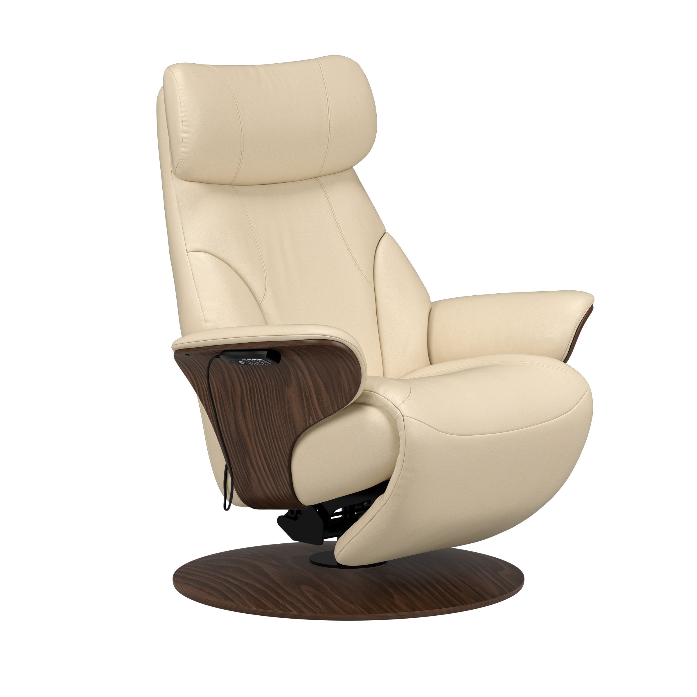 Stressless by Ekornes Reclining Power Wood Chair Adam