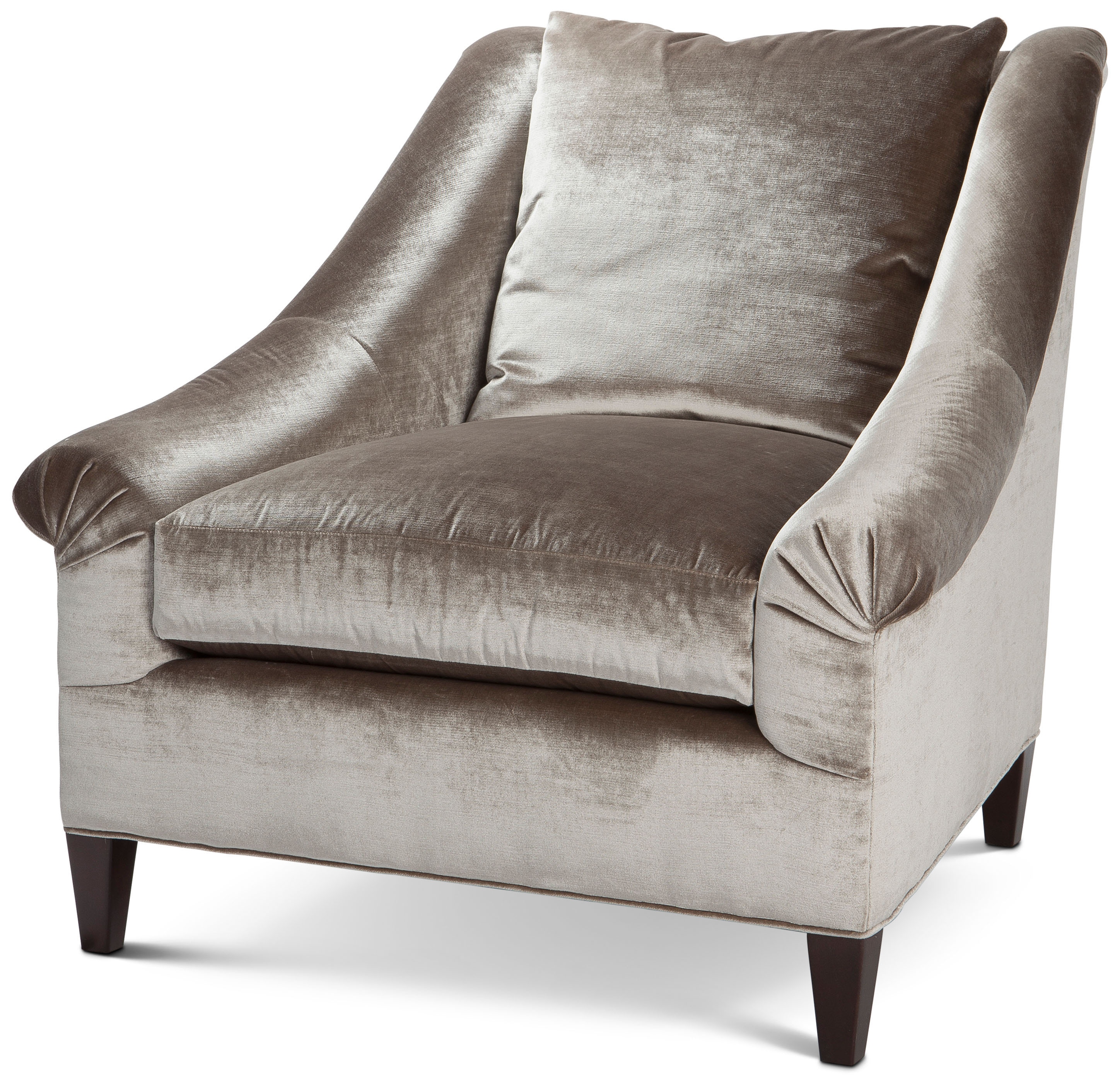 Theodore Alexander Furniture Marquette Loose Back Exposed Leg Chair 5196