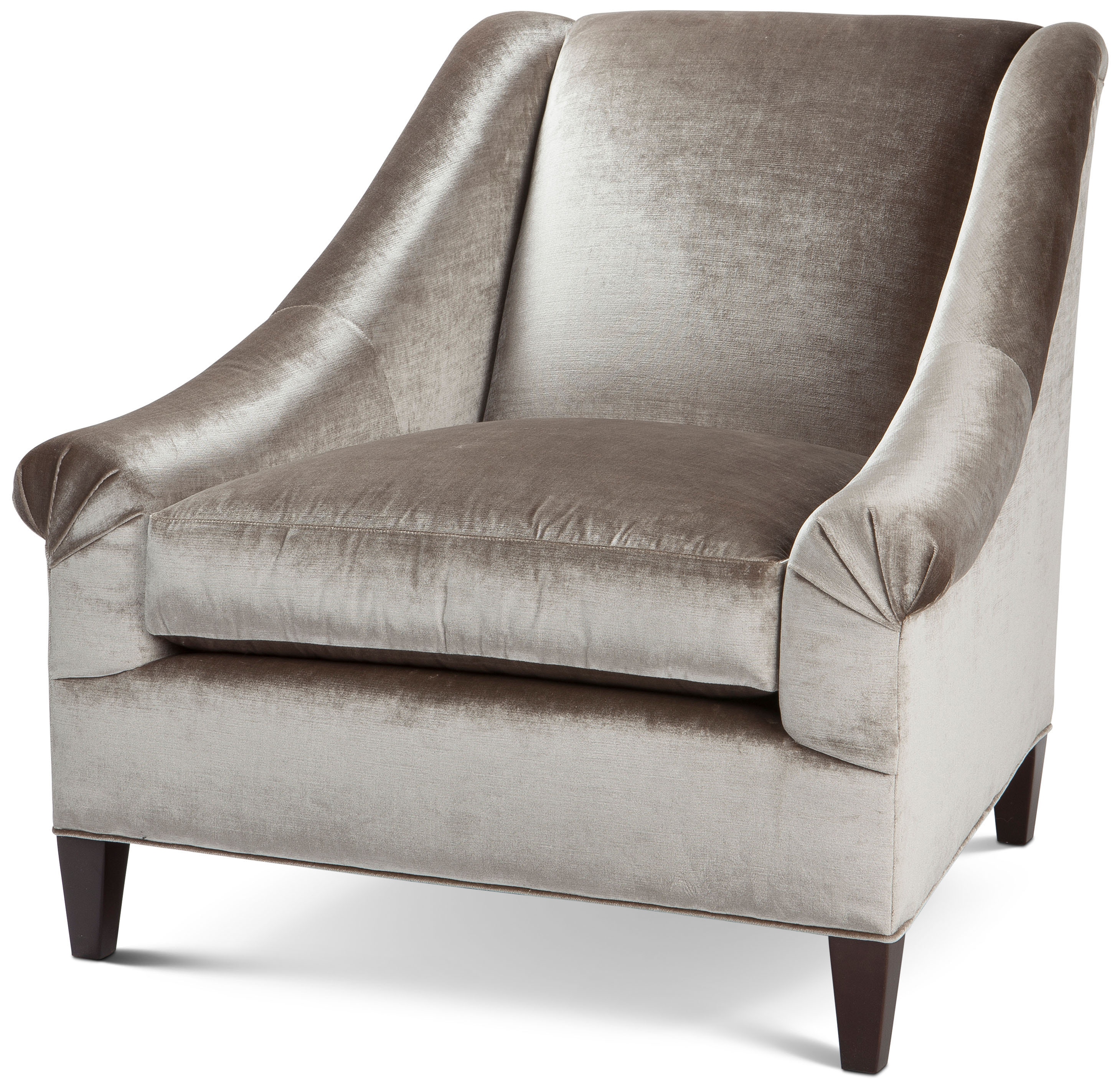 Theodore Alexander Furniture Marquette Tight Back Exposed Leg Chair 5197