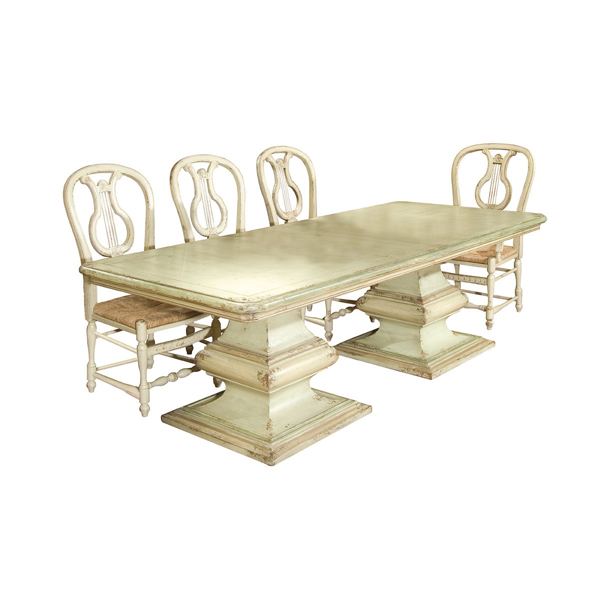 Habersham Furniture 371030 Dining Room San Marco Double Pedestal Dining Table