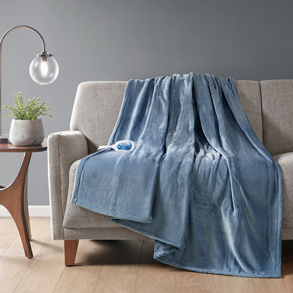 Hampton Hill Bedding Plush Heated Throw BR54-0664