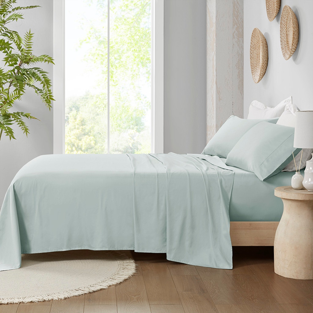Hampton Hill Bedding 300 Thread Count 100% Organic Cotton Deep Pocket Sheet Set MP20-8251