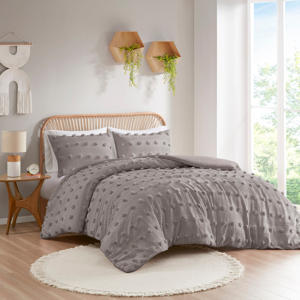 Hampton Hill Bedding Lucy Clip Jacquard Duvet Cover Set ID12-2285