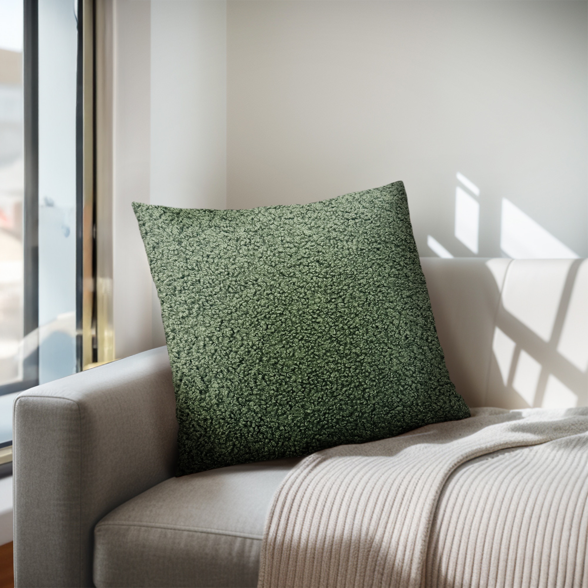 Hampton Hill Bedding Tara Solid Boucle Square Pillow CH30-0040