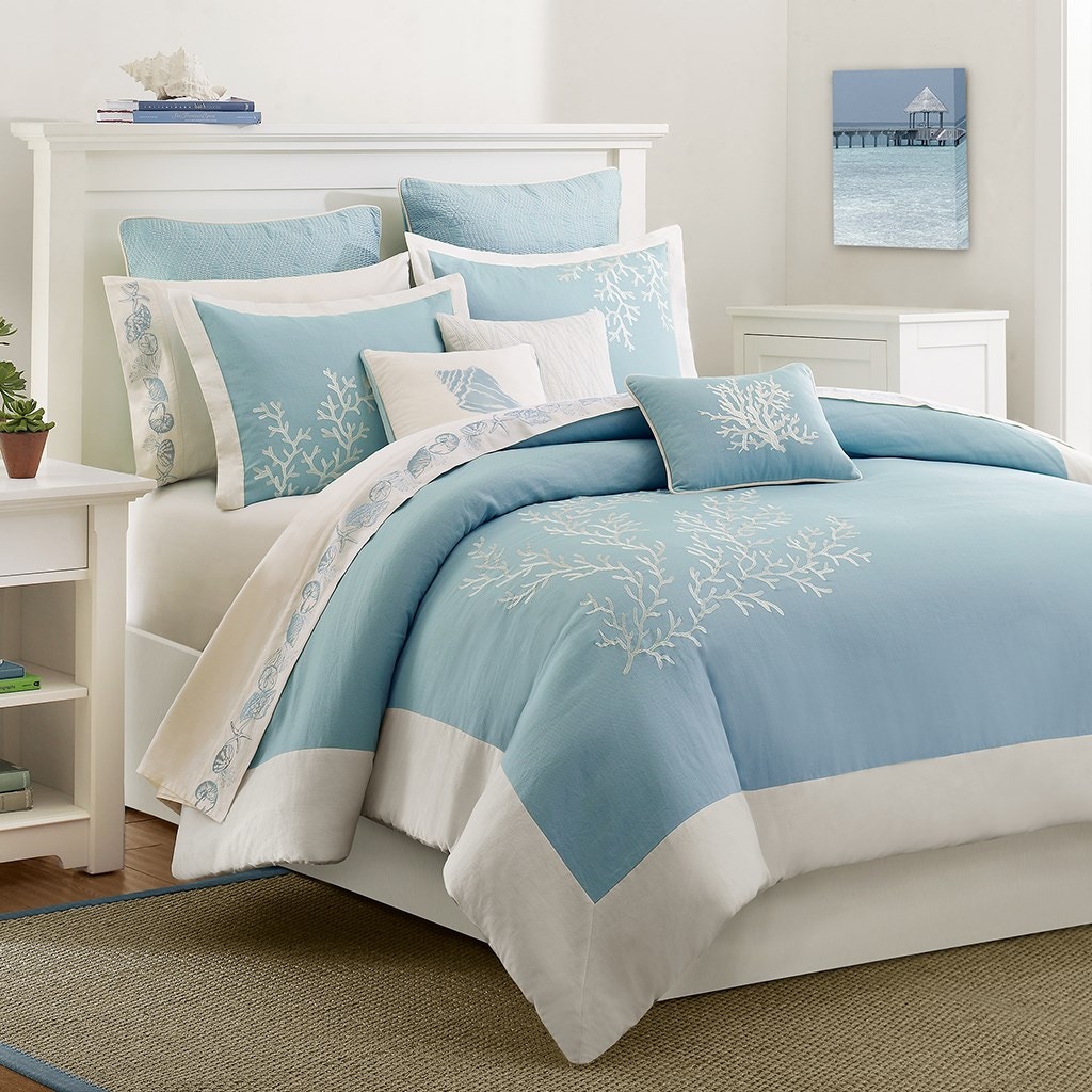 Hampton Hill Bedding Hh12 1542 Bedroom Coastline Duvet Cover Mini Set