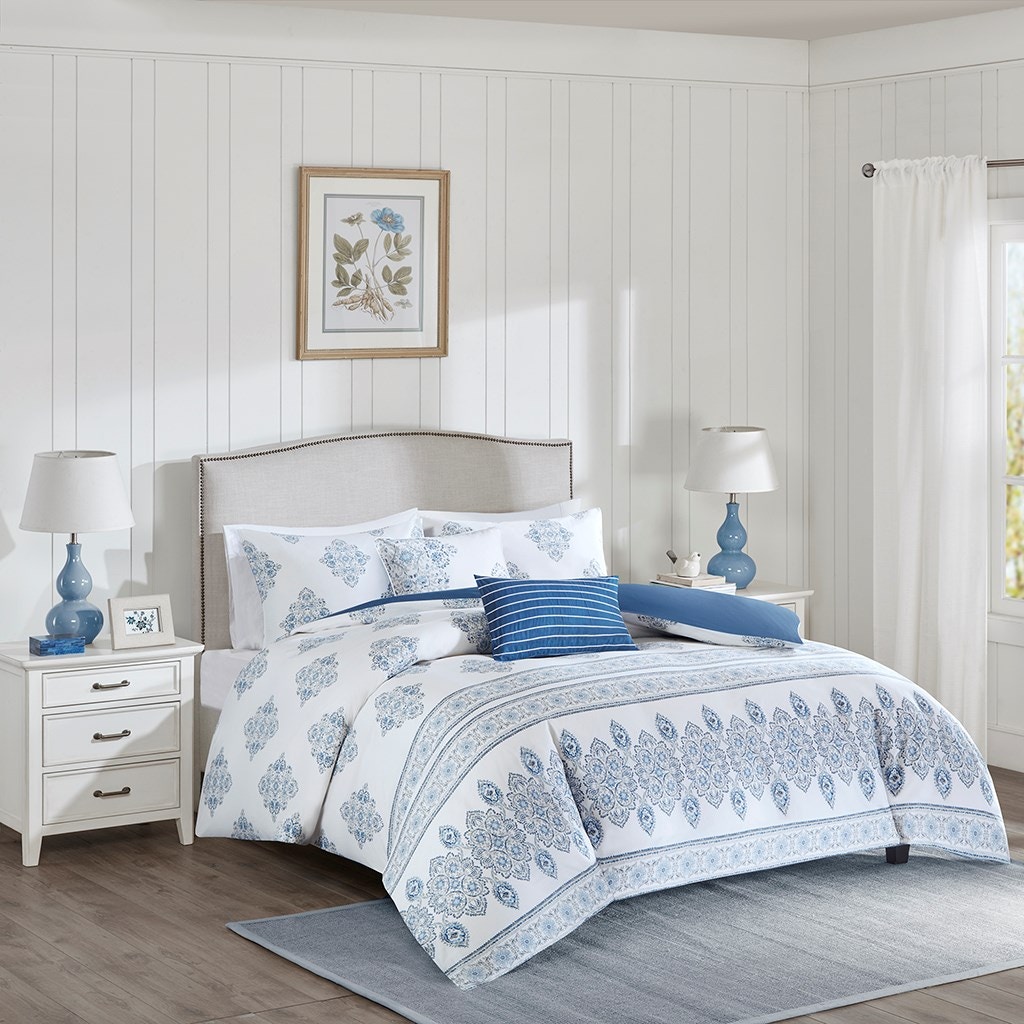 Hampton Hill Bedding Hh12 1587 Bedroom Sanibel 5 Piece Duvet Set