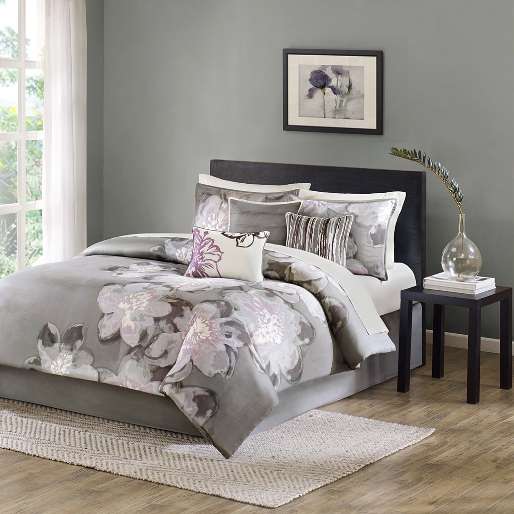 Hampton Hill Bedding Mp10 1099 Bedroom Serena 7 Piece Comforter Set