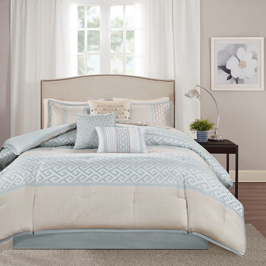 Hampton Hill Bedding Mp10 2415 Bedroom Bennett 7 Piece Comforter Set