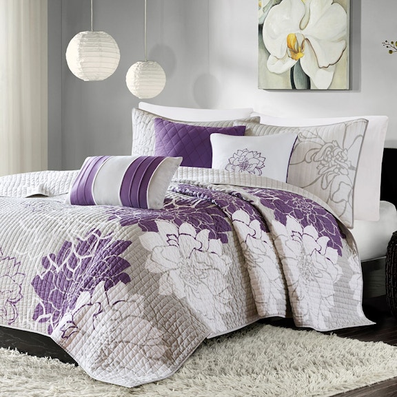 Hampton Hill Bedding Mp13 2312 Bedroom Lola 6 Piece Quilted
