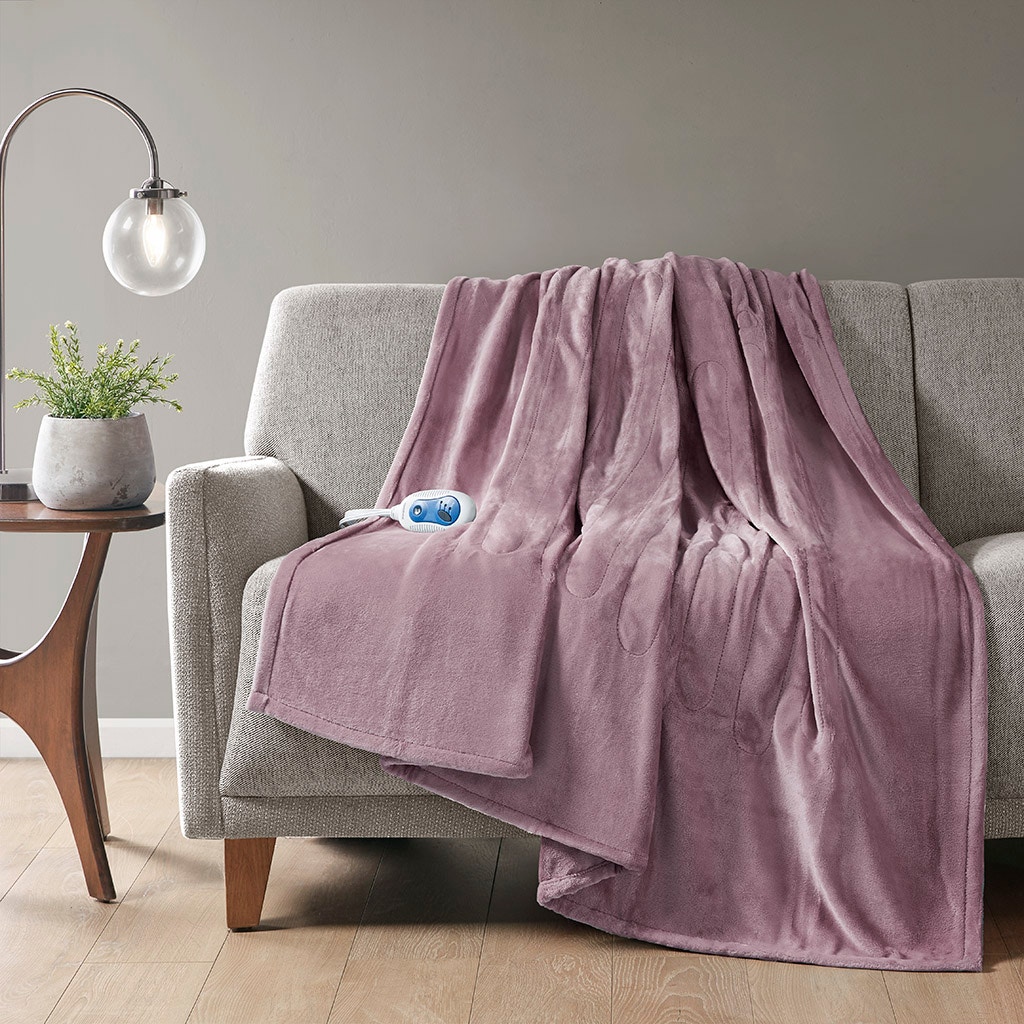 Hampton Hill Bedding Plush Heated Throw BR54-0665