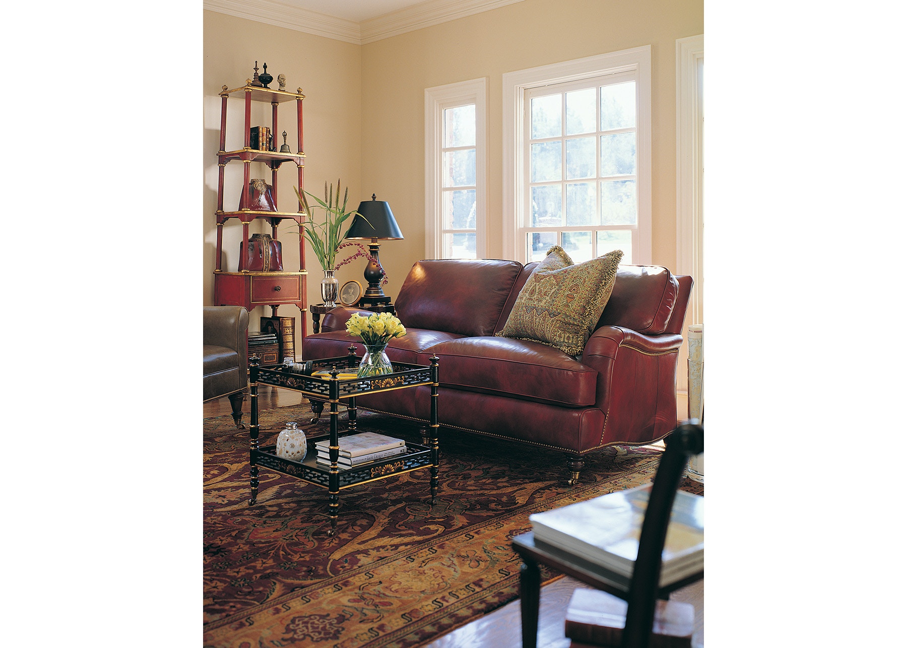 Hancock and Moore 1943 Living Room Bradley 2 Seat Sofa