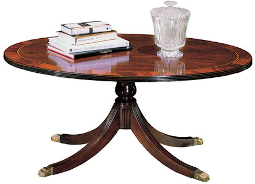 Henkel Harris Furniture 5241 Living Room Oval Cocktail Table