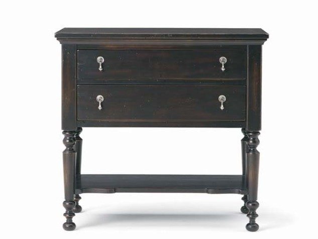 Hickory White Bedside Table 235-72