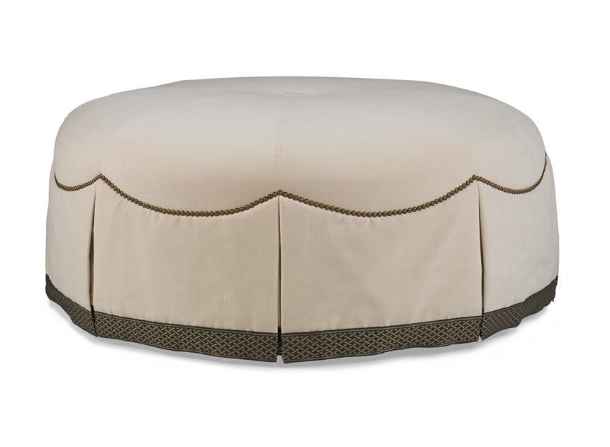 Hickory White cocktail ottoman 4857-20