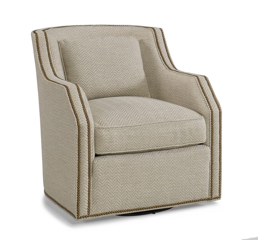 Hickory White Mitre Arm Swivel Chair 5805-01S