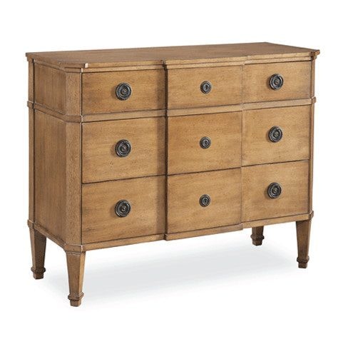 Hickory White Drawer Chest 635-61