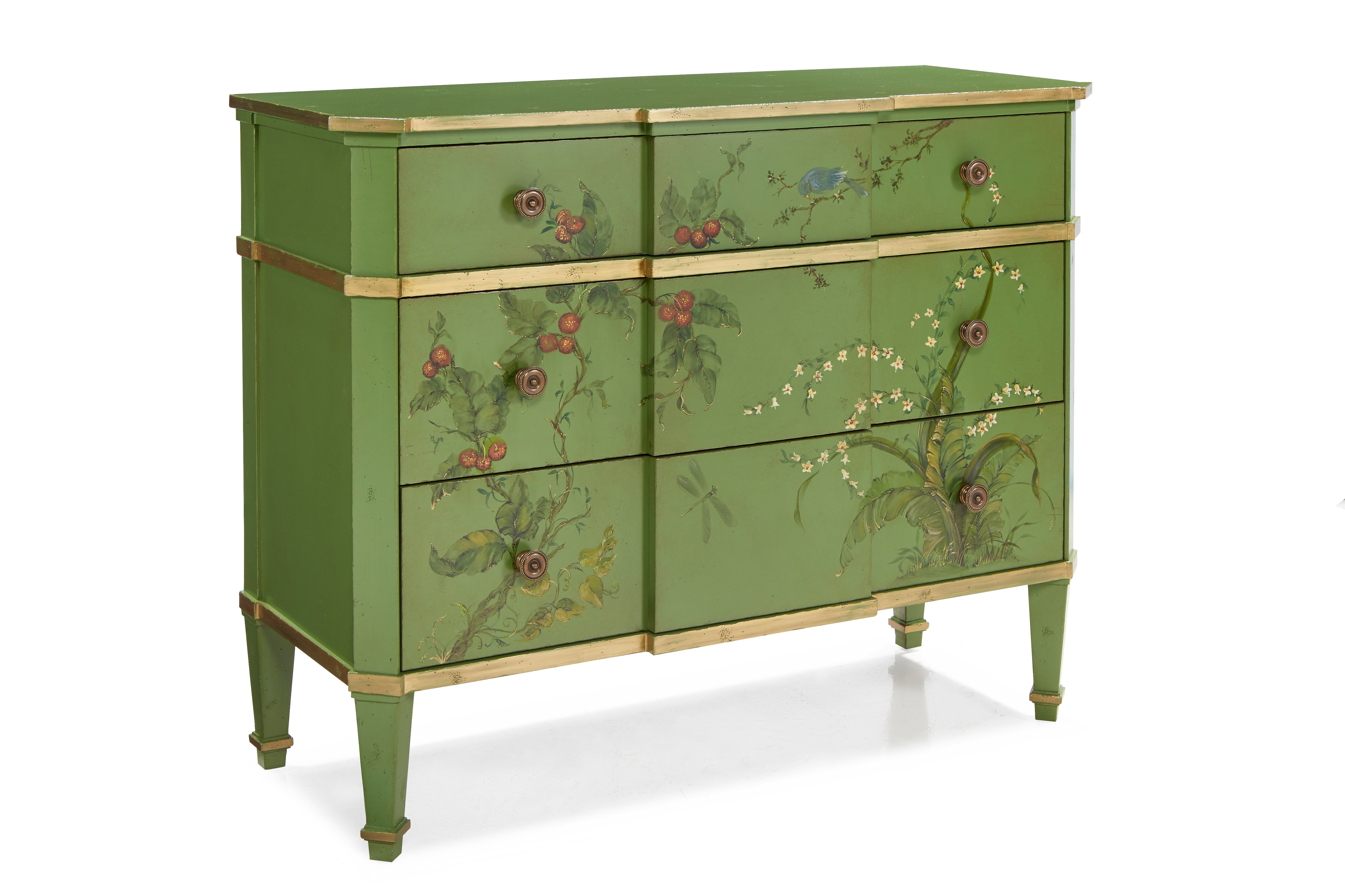 Hickory White BrookGreen Garden Drawer Chest 865-62