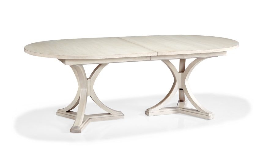 Hickory White Springbok Oval Dining Table 870-13