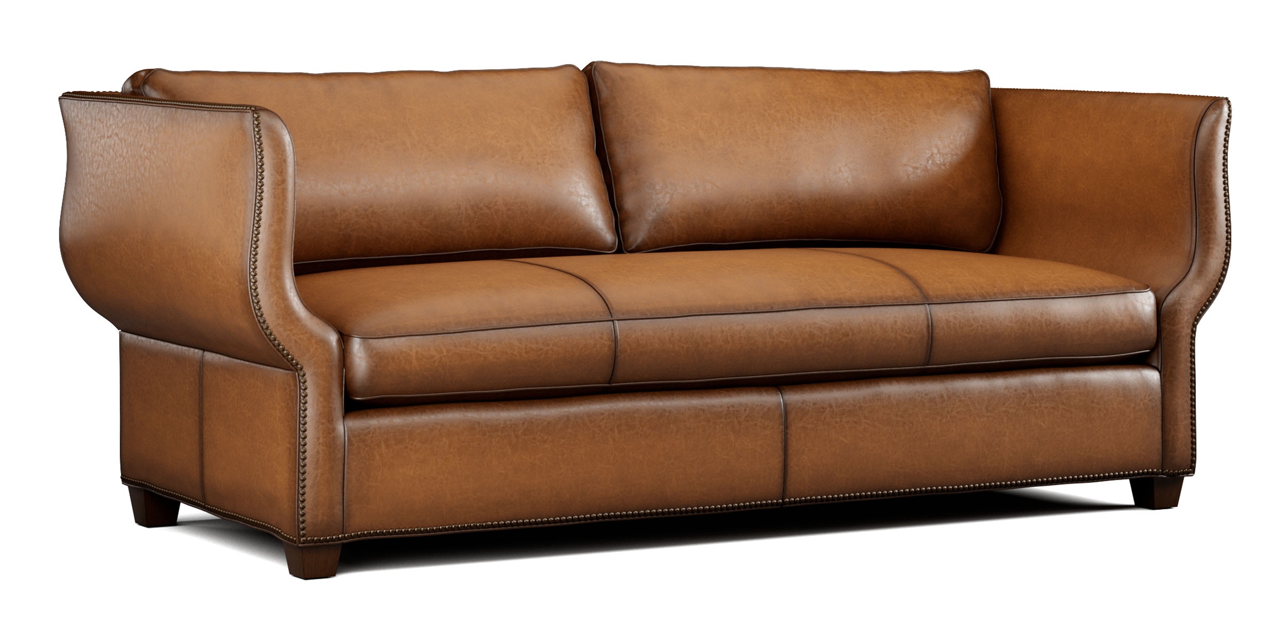Hickory White Monroe Leather Sofa L4871-05