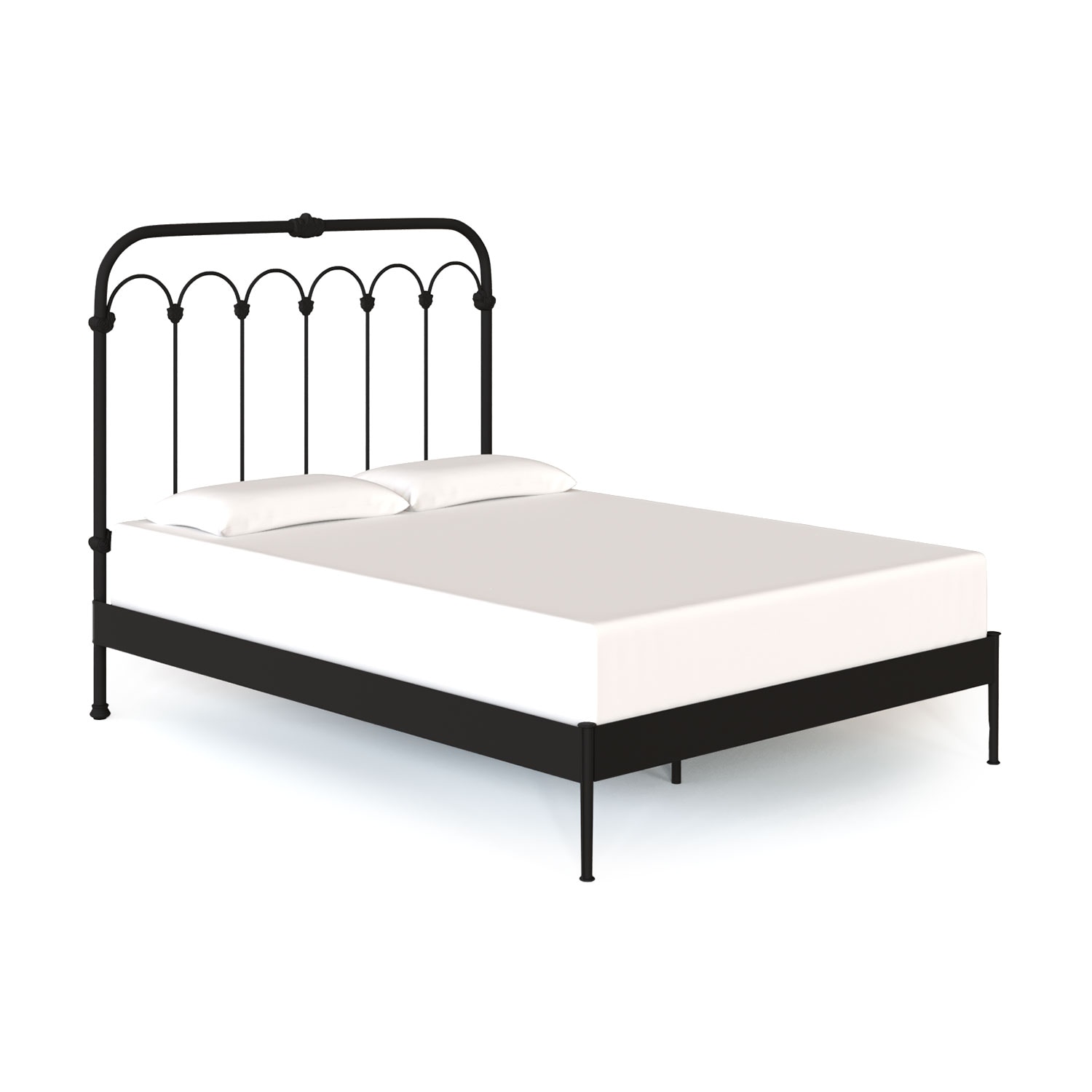 Wesley Allen Hillsboro Headboard with Surround for Platform Bed (Wood Slats) 1098-Wesley
