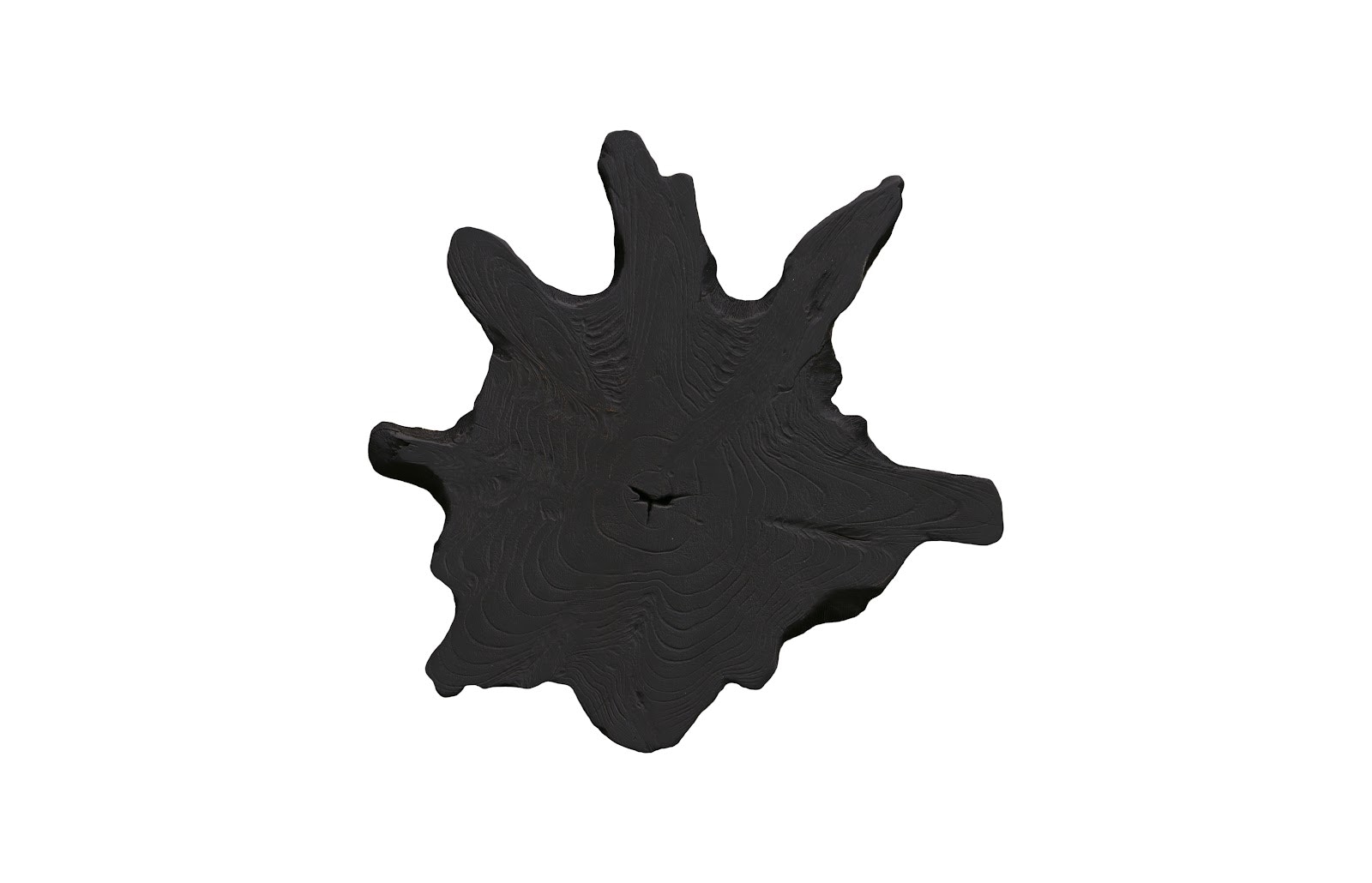 Phillips Collection Freeform Teak Wall Slice, MD, Black ID114684