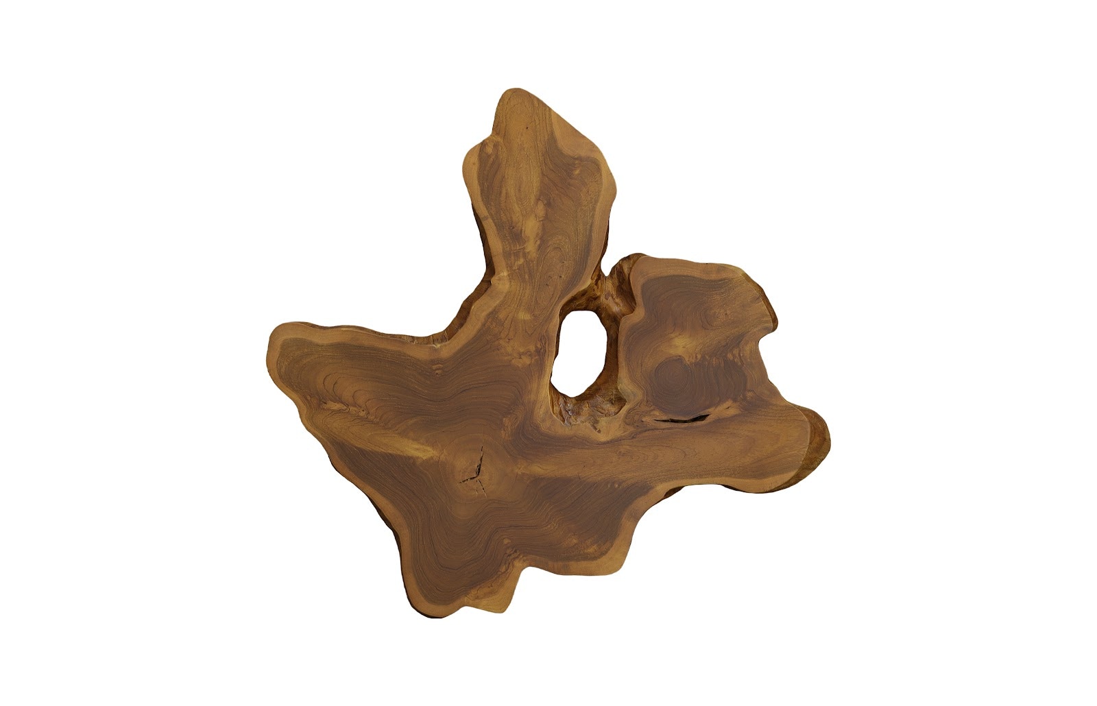 Phillips Collection Freeform Teak Wall Slice, LG, Natural ID114685