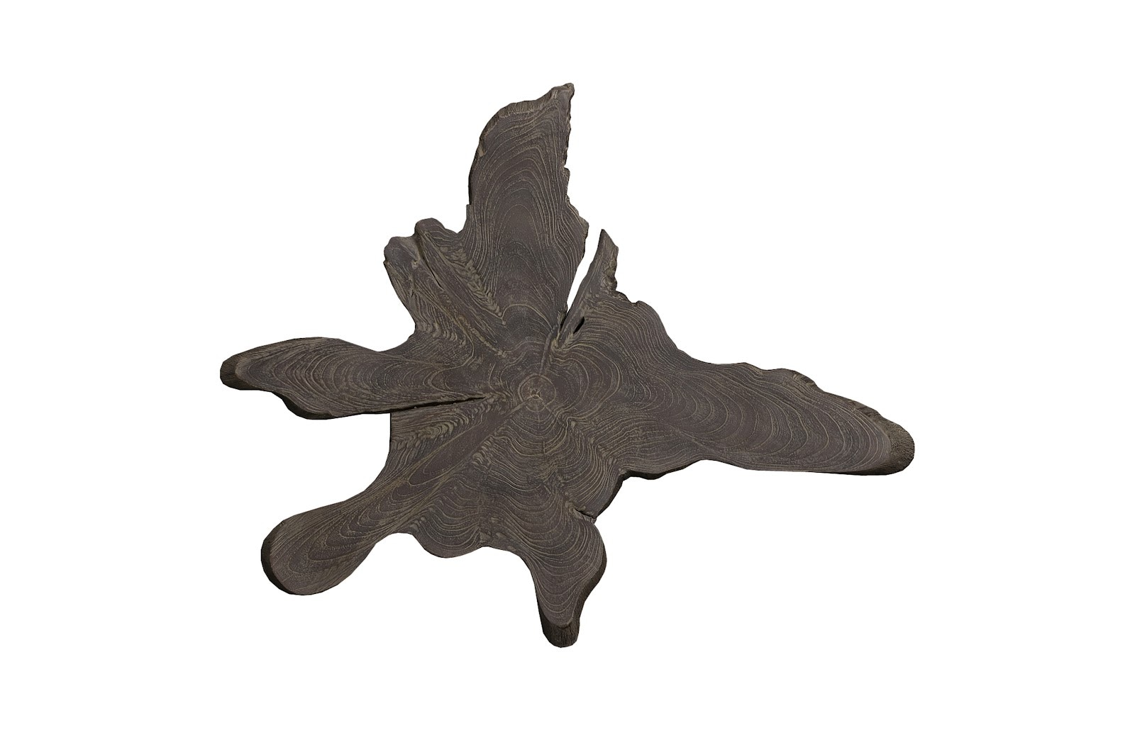 Phillips Collection Freeform Teak Wall Slice , LG, Dark Gray ID114686