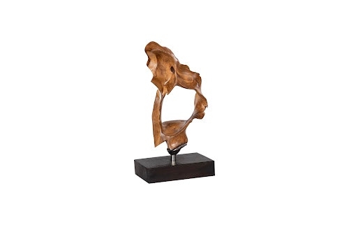 Phillips Collection Metallurgy Wood Sculpture, Iron Base, Assorted ID115583