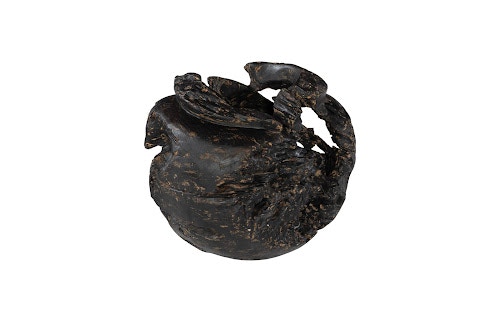 Phillips Collection Teak Planter, Black, Brown ID85102