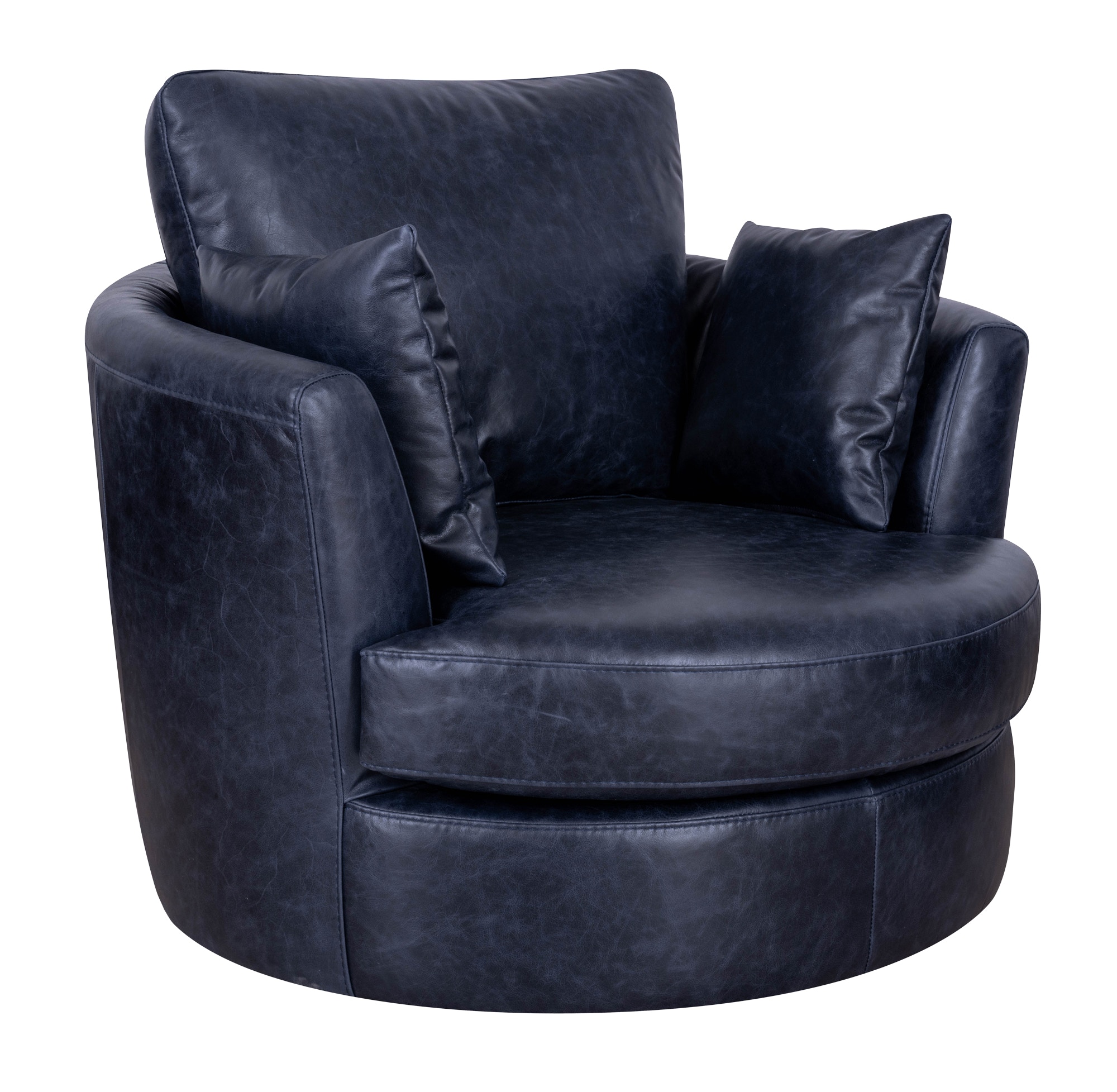 Luke Home Furniture Leather Swivel Chair Jodie