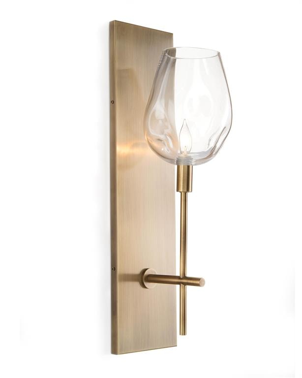 John Richard Glass Globe One-Light Wall Sconce AJC-8965