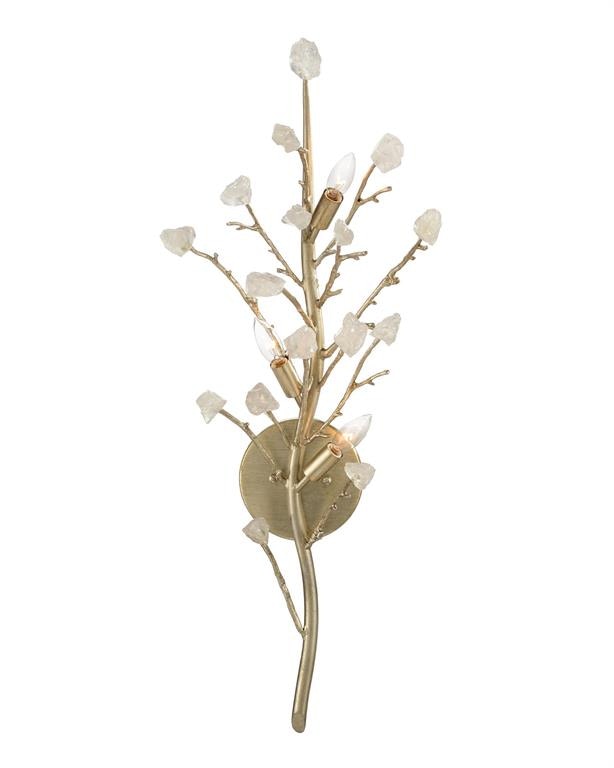 John Richard Quartz Branched Three-Light Wall Sconce AJC-9141