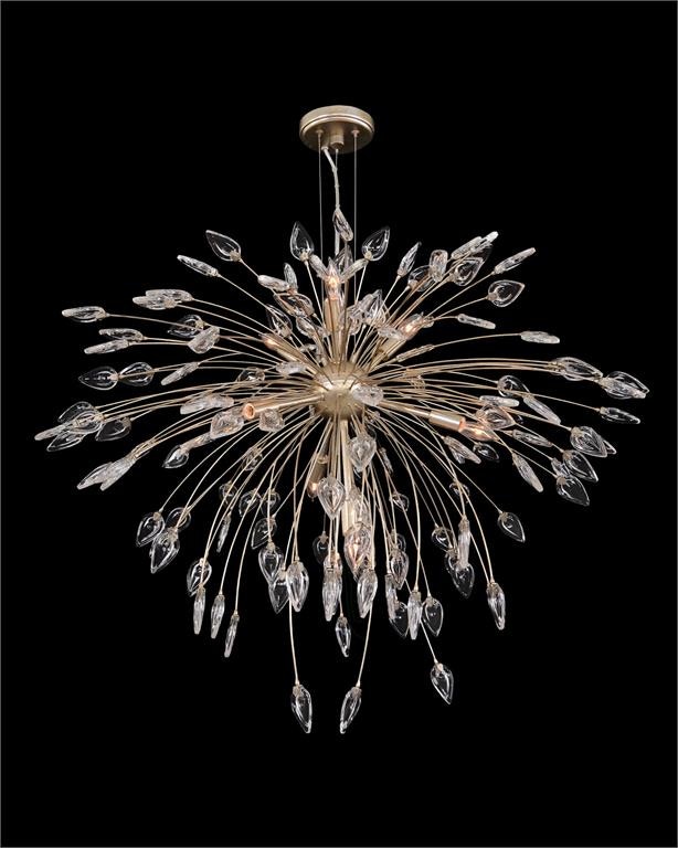 John Richard Reveille: Crystal Constellation Seven-Light Pendant Chandelier AJC-9243