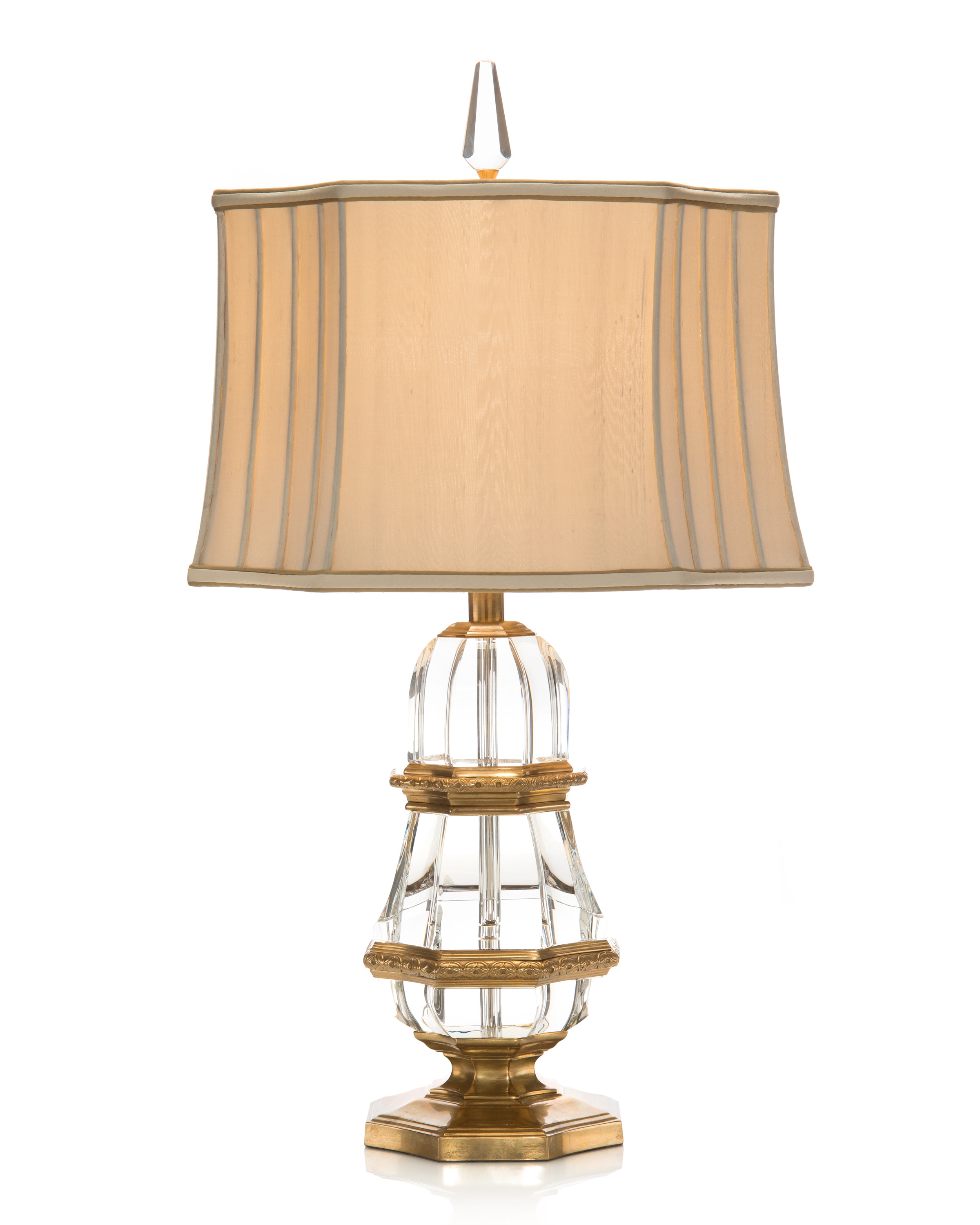 John Richard JRL-7389 Lamps and Lighting 29'' Brs/Lead Crystl Lamp