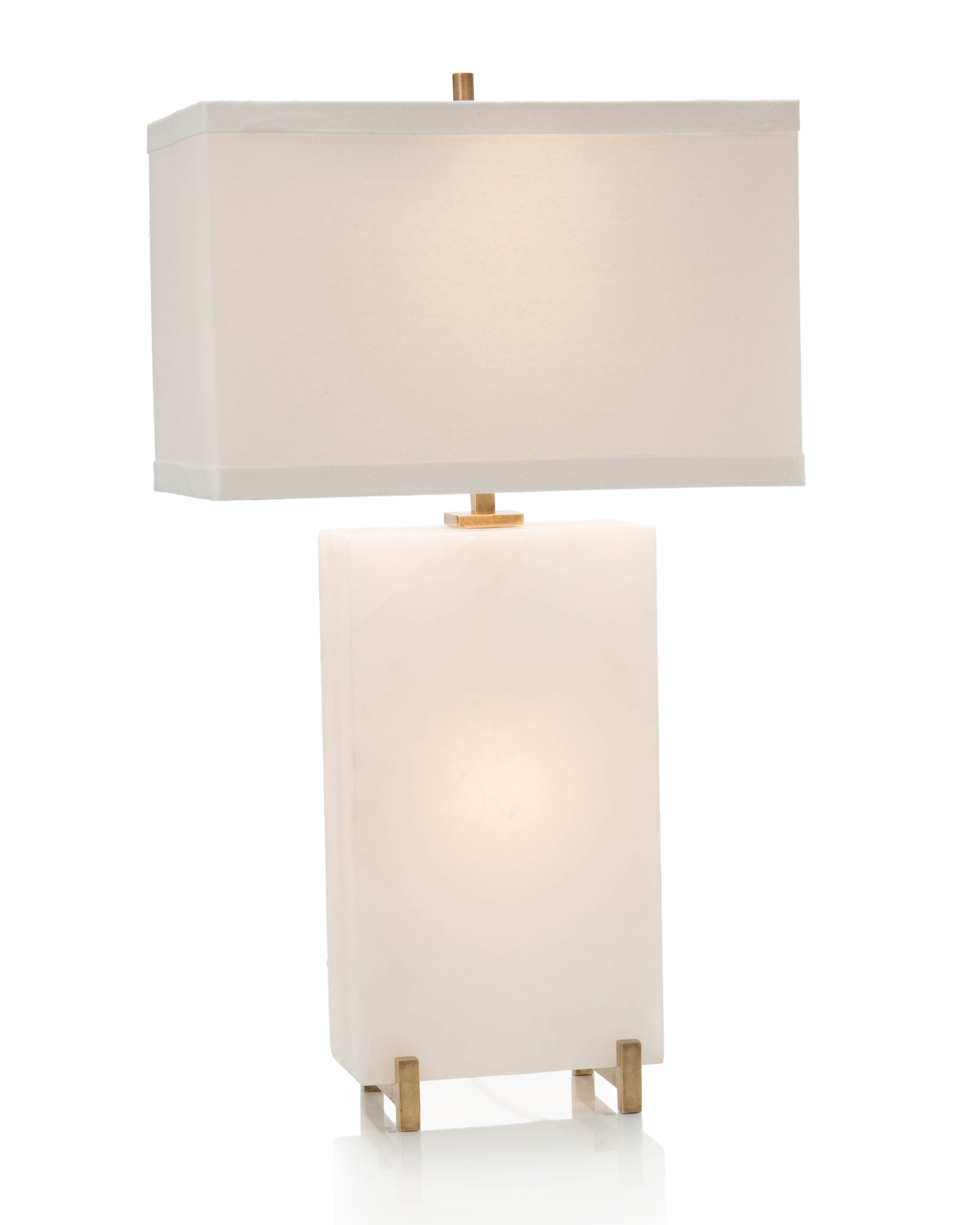 John Richard 31 Alabaster Block Table Lamp JRL-9196