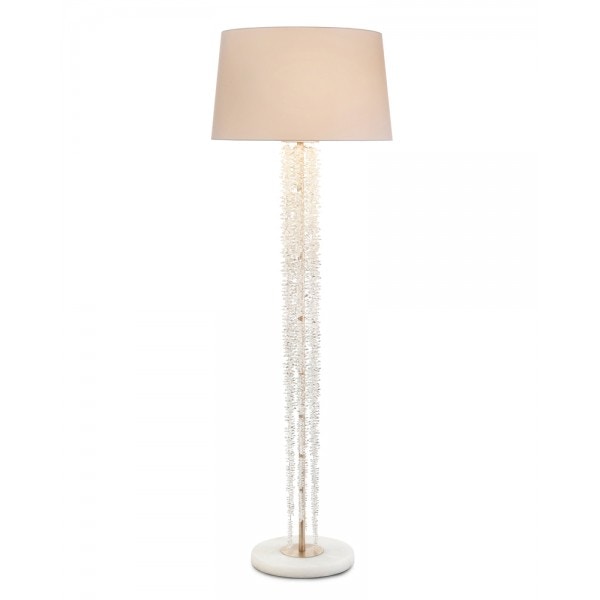 waterfall crystal floor lamp