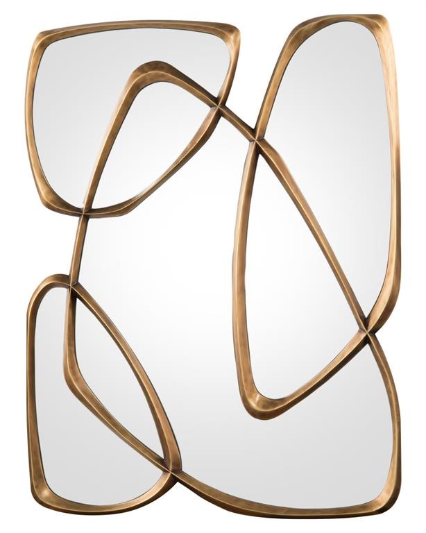 John Richard JRM-0833 Zeta Mirror in Mayan Bronze