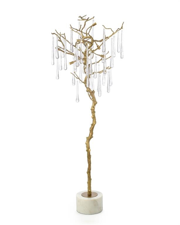 John Richard Magnificent Floor Light With Hand Blown Glass Teardrops JRL-10061
