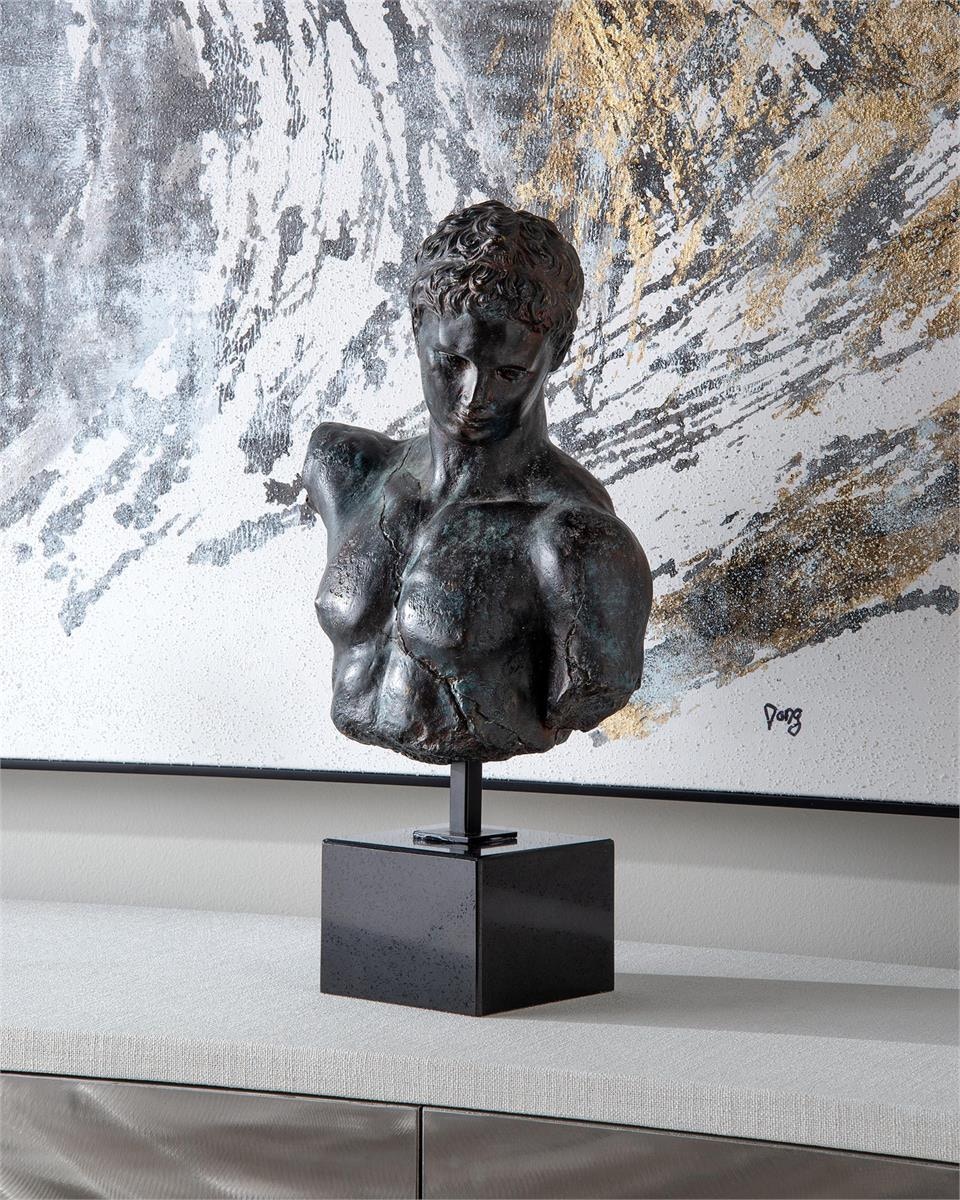 John Richard Greek Bust in Verde-Black JRA-11825