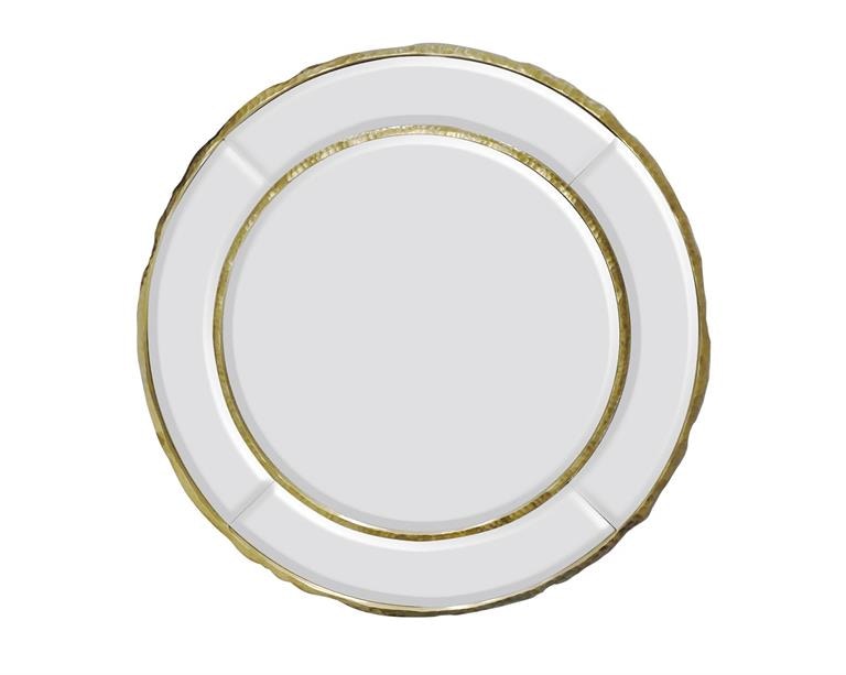 John Richard Orden Mirror, Round Gold JRM-1482