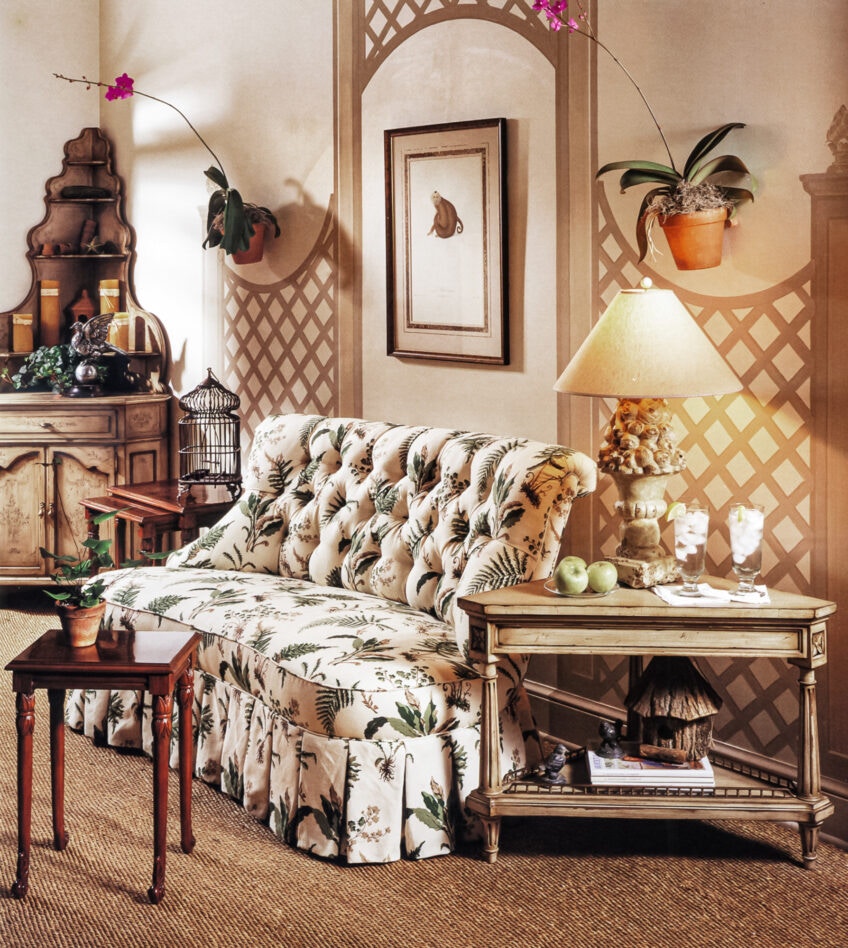 Karges Furniture 1651 Living Room Greenbriar Fully Upholstered Loveseat