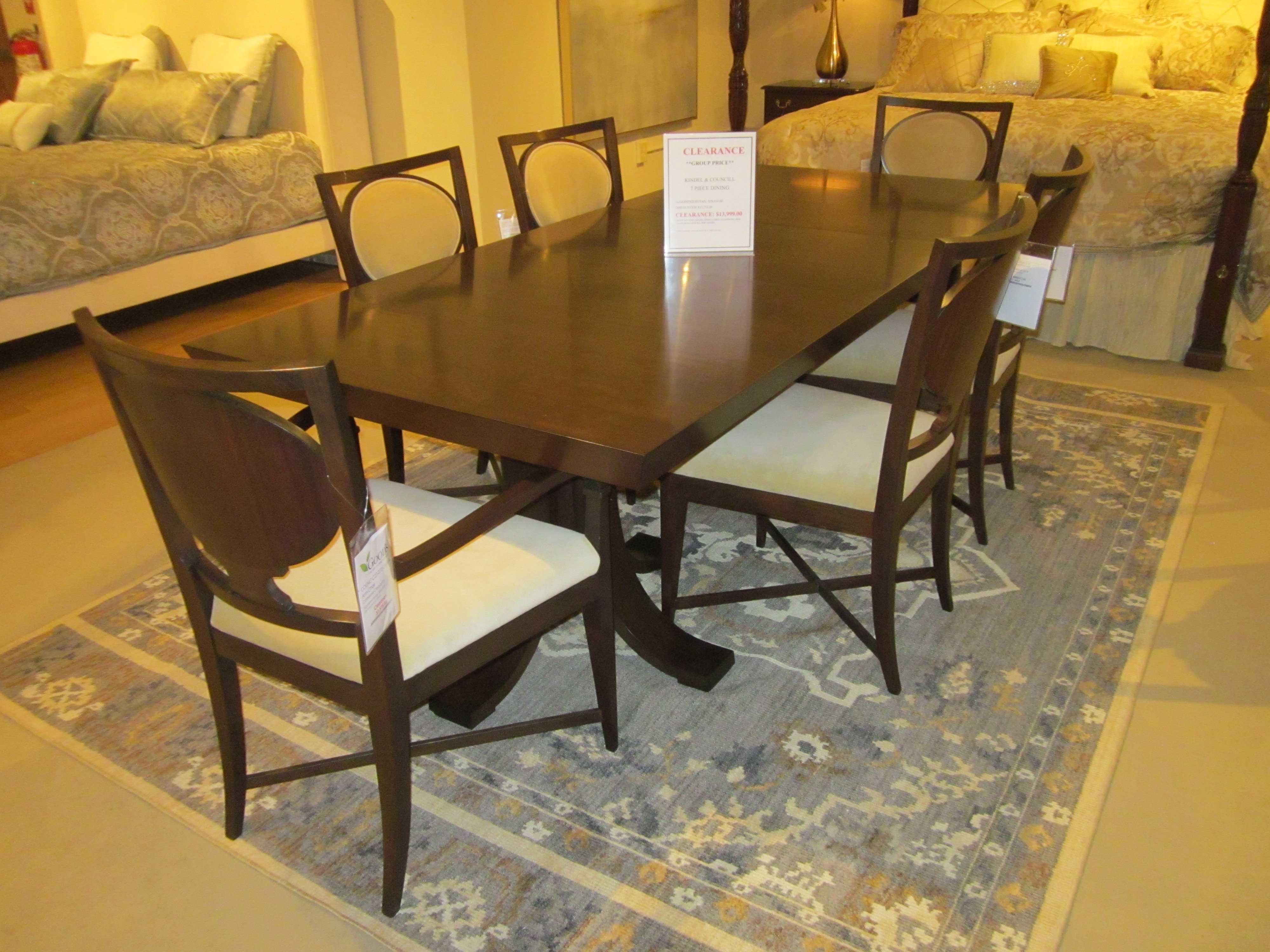 7 piece dining set clearance