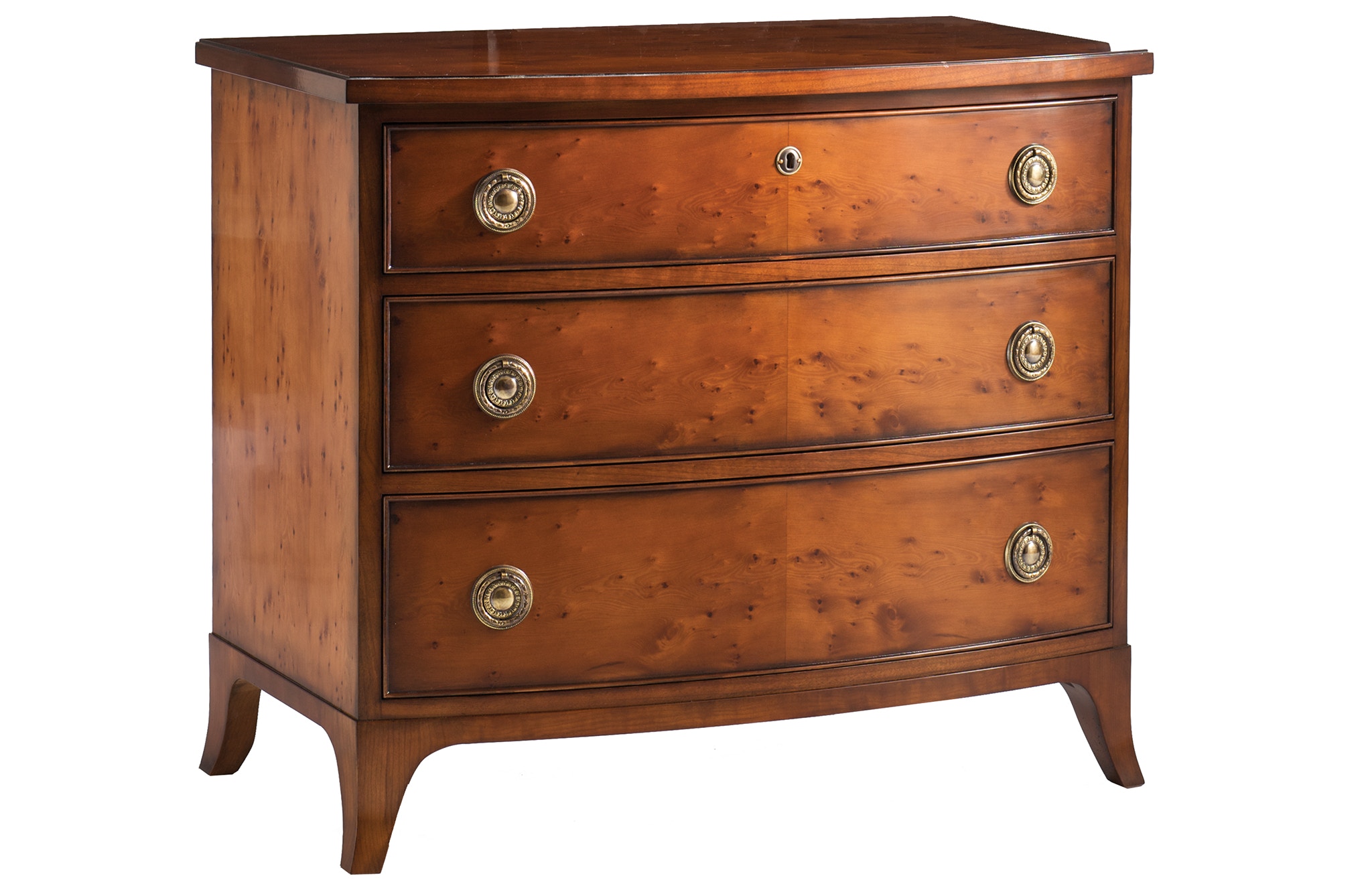 Kindel Furniture 138003 Bedroom Regency BowFront Chest of Drawers