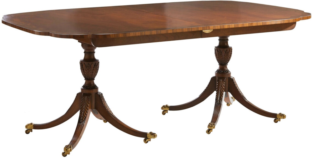 Kindel Furniture 83-015 Border Dining Phyfe-Style Table-Satinwood Dining Room