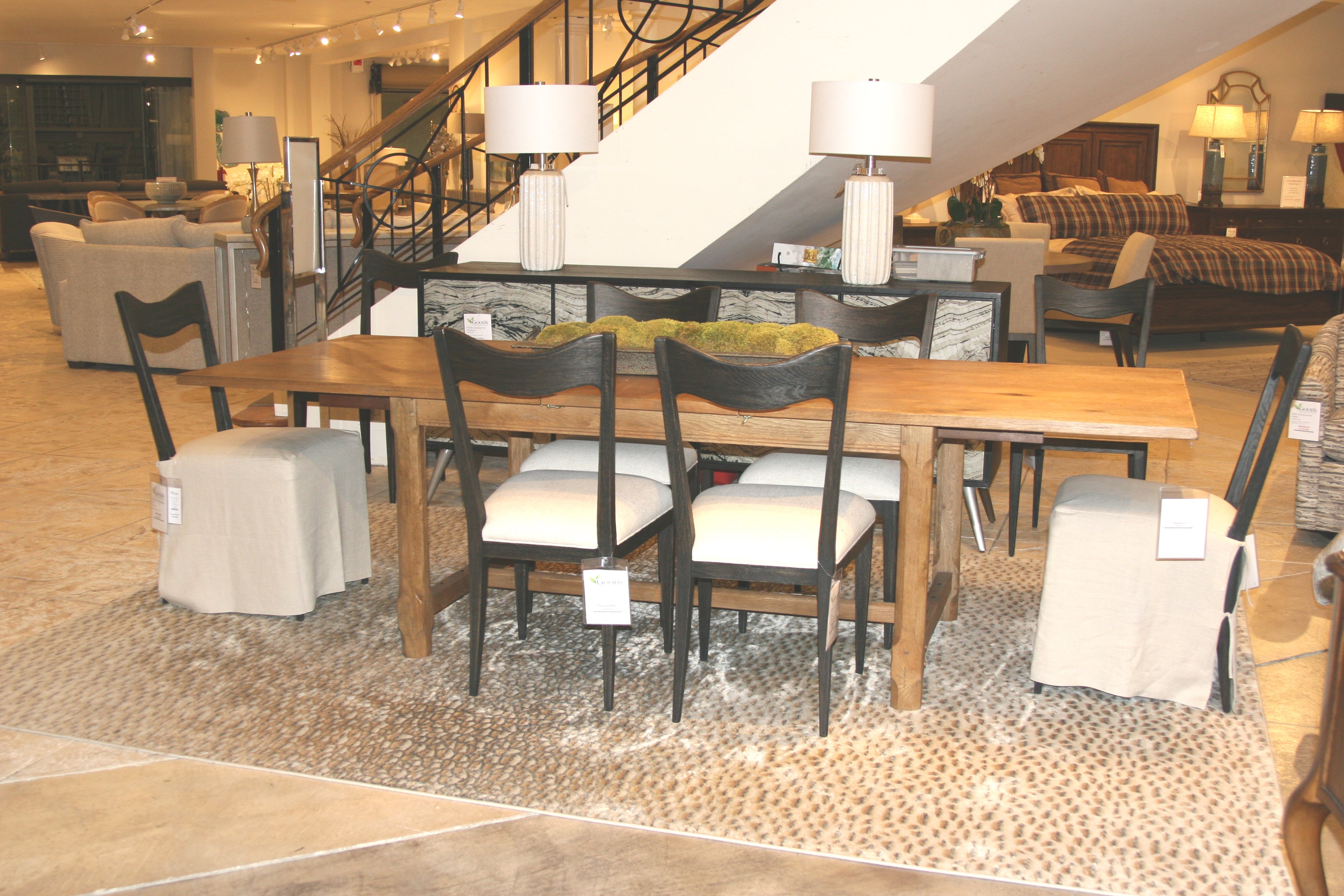 Woodbridge Lauren Leiss Dining Group Dining Room 11Piece Dining Set