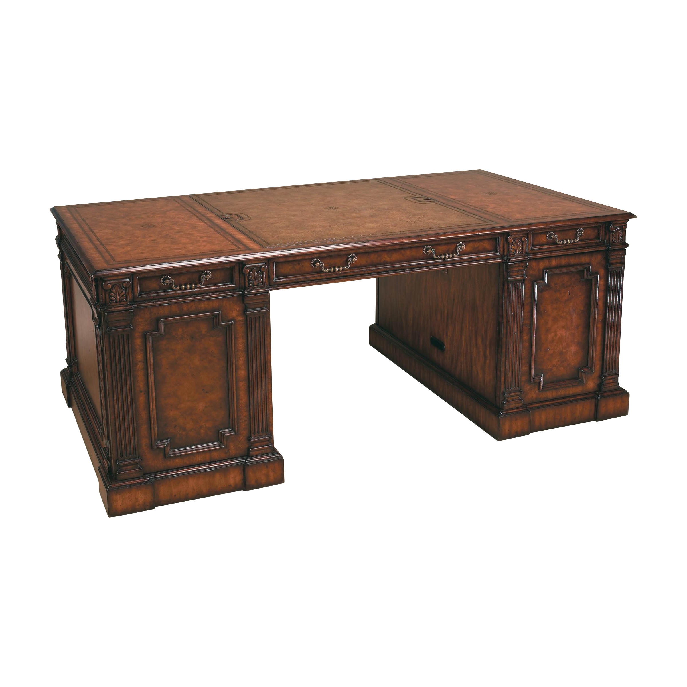 Maitland smith leather top writing deals desk