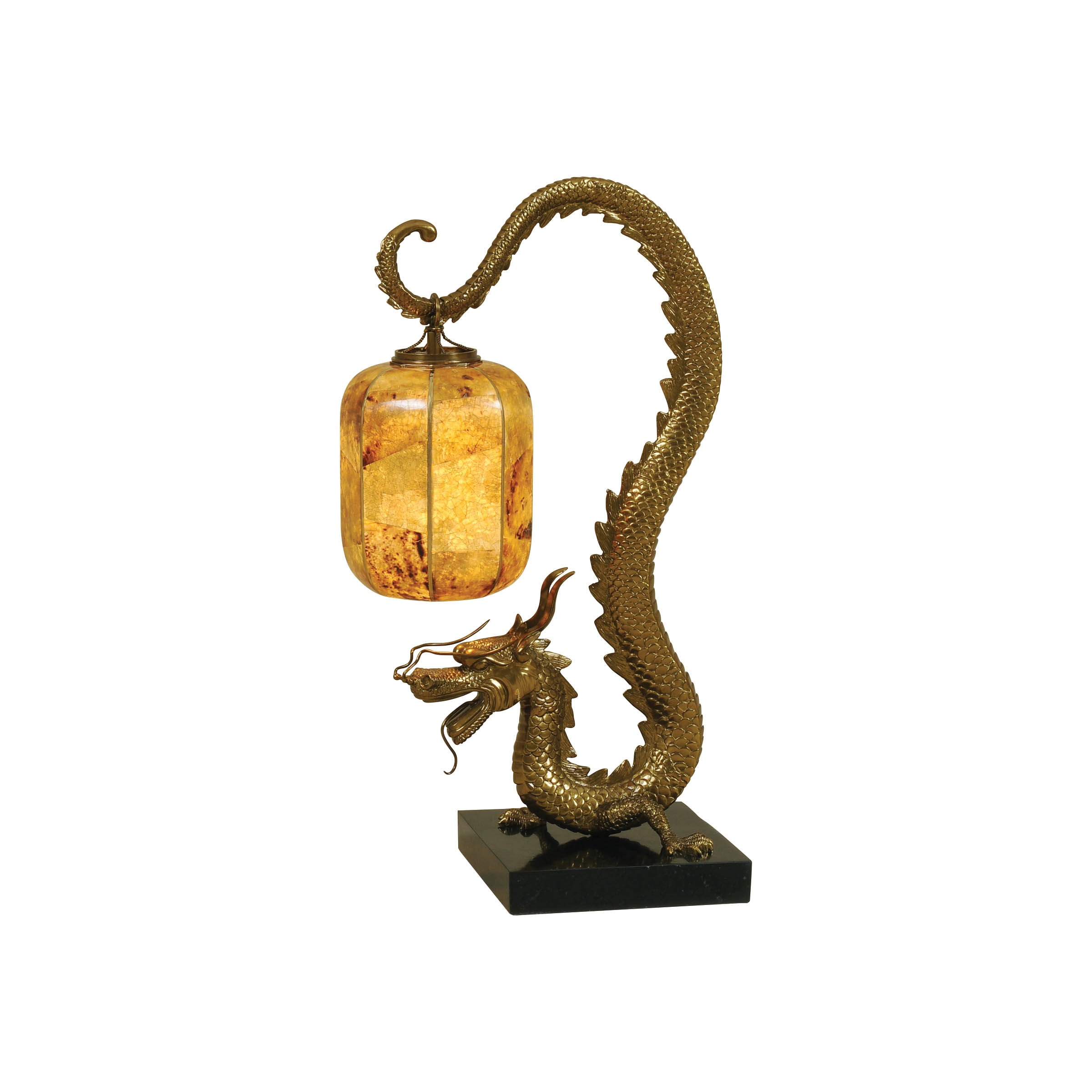 brass dragon lamp