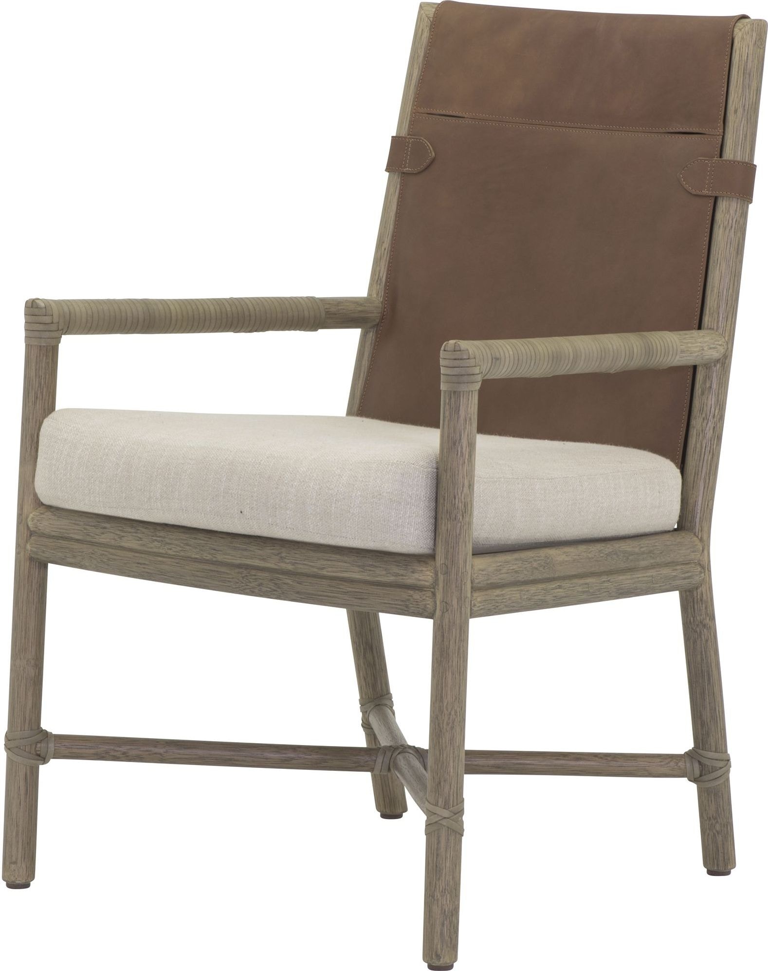 McGuire Furniture Bercut Dining Arm Chair MCM335