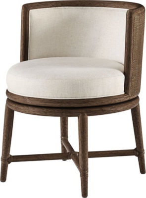 McGuire Furniture Canyon Swivel Dining Chair MCM436